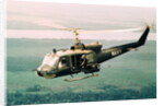 American Gunners Firing from Helicopter in Vietnam by Anonymous