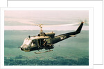 American Gunners Firing from Helicopter in Vietnam by Anonymous