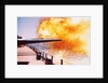 Battleship Firing Guns by Anonymous