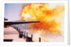 Battleship Firing Guns by Anonymous