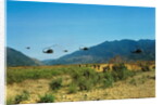 View of Helicopters Landing by Anonymous