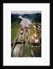 Battleship Passing Through Panama Canal by Anonymous
