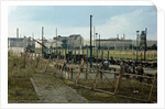 Soldiers Building Berlin Wall by Anonymous