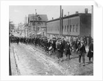 View of Mill Strikers During Protest by Anonymous