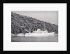 View of Large Yacht Near Shore by Anonymous