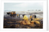 Workmen Dragging Hay Along the Beaches by Anonymous