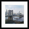 Brooklyn Bridge with Lower Manhattan Skyline by Anonymous