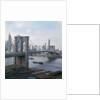 Brooklyn Bridge with Lower Manhattan Skyline by Anonymous