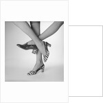 View of Women's Feet Wearing High Heeled Shoes by Anonymous