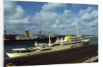 View of Large Yacht Offshore by Anonymous
