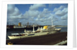 View of Large Yacht Offshore by Anonymous