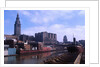 Factory Buildings Alongside Dock Area by Corbis