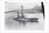 Navy Ship Leaving Navy Yard by Anonymous