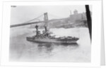 Navy Ship Leaving Navy Yard by Anonymous