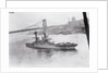 Navy Ship Leaving Navy Yard by Anonymous