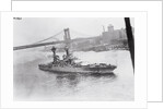 Navy Ship Leaving Navy Yard by Anonymous