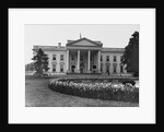 White House And Iris Garden by Anonymous