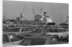 View of Toyotas Being Unloaded at Terminal by Anonymous