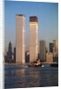 Twin Towers During Construction by Anonymous