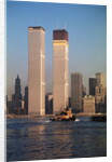 Twin Towers During Construction by Anonymous