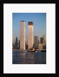 Twin Towers During Construction by Anonymous