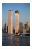 Twin Towers During Construction by Anonymous