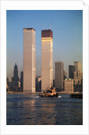 Twin Towers During Construction by Anonymous