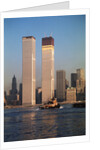 Twin Towers During Construction by Anonymous