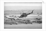 Helicopter Flying over Land Site by Anonymous