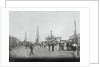People Waiting in Line at Ferry Port by Anonymous