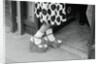 Woman Wearing High Platform Shoes by Anonymous