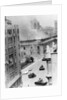 War Area with Burning Building in Chile by Anonymous