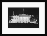 View of a Dimmed White House Building by Anonymous