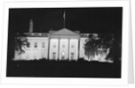 View of a Dimmed White House Building by Anonymous