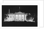 View of a Dimmed White House Building by Anonymous