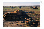 A Field of Wrecked Tanks by Anonymous