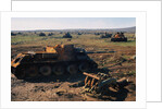 A Field of Wrecked Tanks by Anonymous