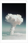 Mushroom Cloud Rising Over Ocean by Anonymous