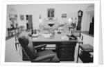 Oval Office Desk in White House by Anonymous