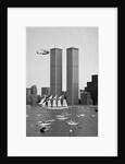 Twin Towers and Spanish Schooner by Anonymous