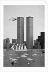 Twin Towers and Spanish Schooner by Anonymous