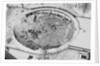 Aerial View of Damaged Auditorium by Anonymous