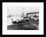 French Gunboat Patrolling Rhine by Anonymous