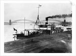 French Gunboat Patrolling Rhine by Anonymous