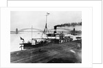 French Gunboat Patrolling Rhine by Anonymous