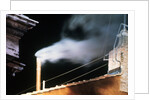Chimney Emitting White Smoke Announcing Pope's Election by Anonymous