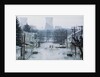 Street with Nuclear Cooling Towers in Background by Anonymous