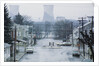Street with Nuclear Cooling Towers in Background by Anonymous