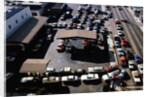 Aerial View of Cars Lining Up for Rationed Gas by Anonymous