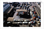 Aerial View of Cars Lining Up for Rationed Gas by Anonymous